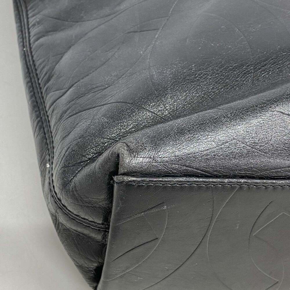 CHANEL Black Lambskin Leather Tote Bag - Picture 6 of 10